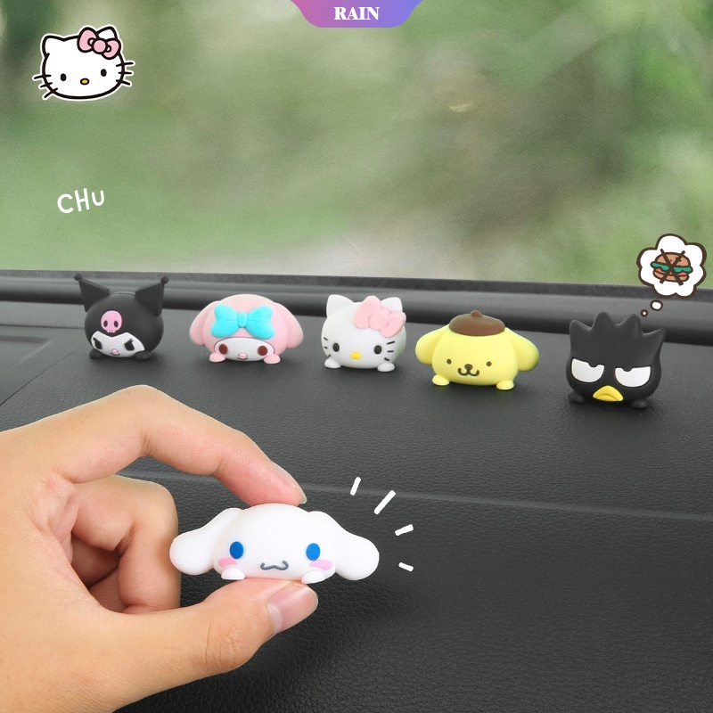 Đồ Chơi Bằng PVC Hình Xe Hơi Kuromi Sanrio Cinnamoroll Kawaii Sáng Tạo Làm Quà Tặng Cho Bé Gái [Thân Trang]