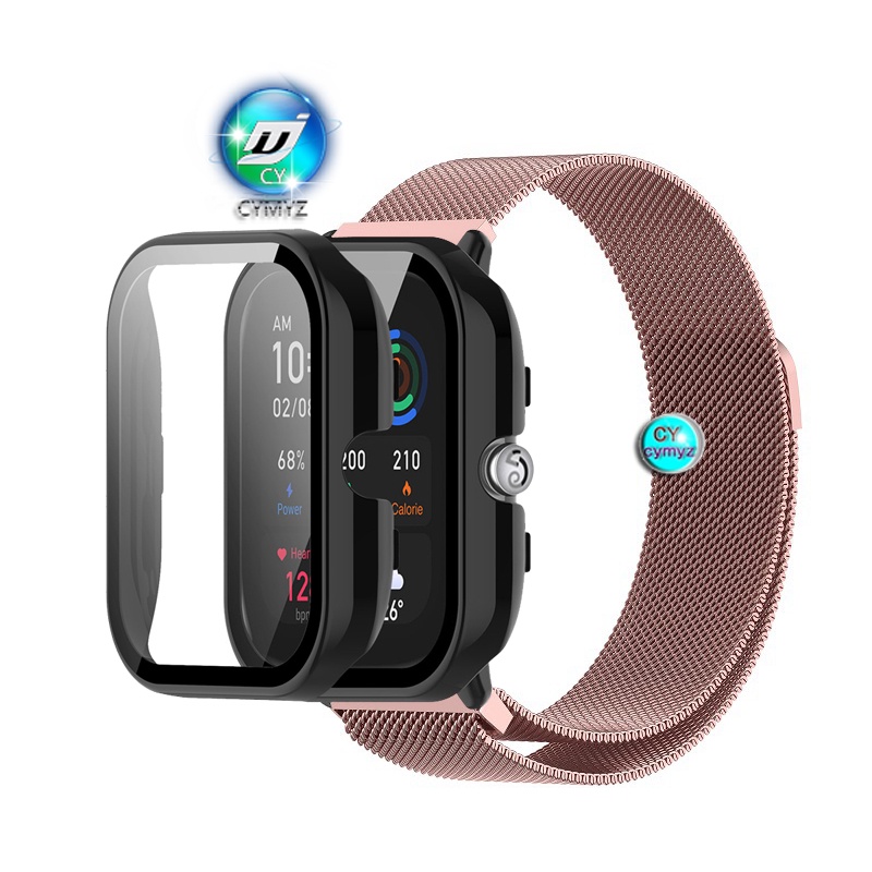 Amazfit Ốp Bảo Vệ Bằng Thép Không Gỉ Có Dây Đeo Tay Dành Cho amazfit GTS 4 mini amazfit GTS 4