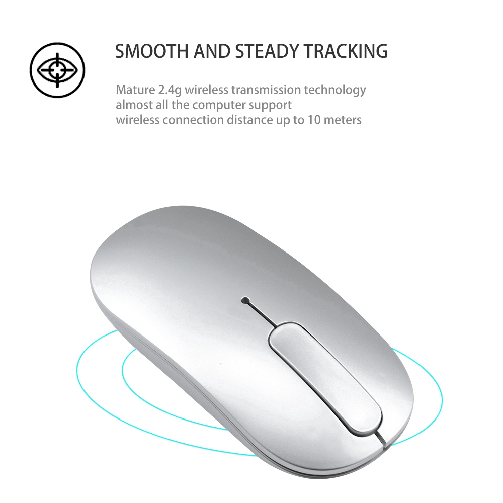 CHUYI Wireless chuột Bluetooth 4.0 Mouse Rechargeable Silent Optical Gaming Ultra-thin 1600 DPI Computer Office Laptop