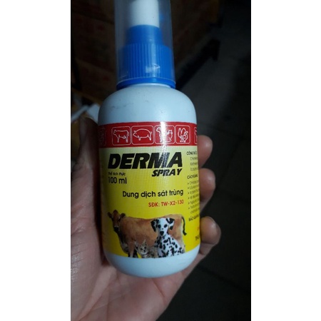 Derma xịt- Xịt sát trùng vết thương, vết mổ (lọ 100ml)