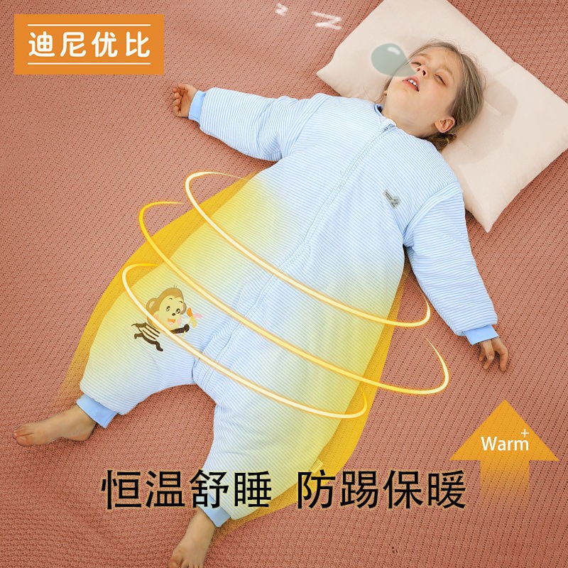 Tm☞Túi Ngủ Cotton Nguyên Chất Dày Dặn Giữ Ấm Chống Đạp Tiện Dụng Cho Bé