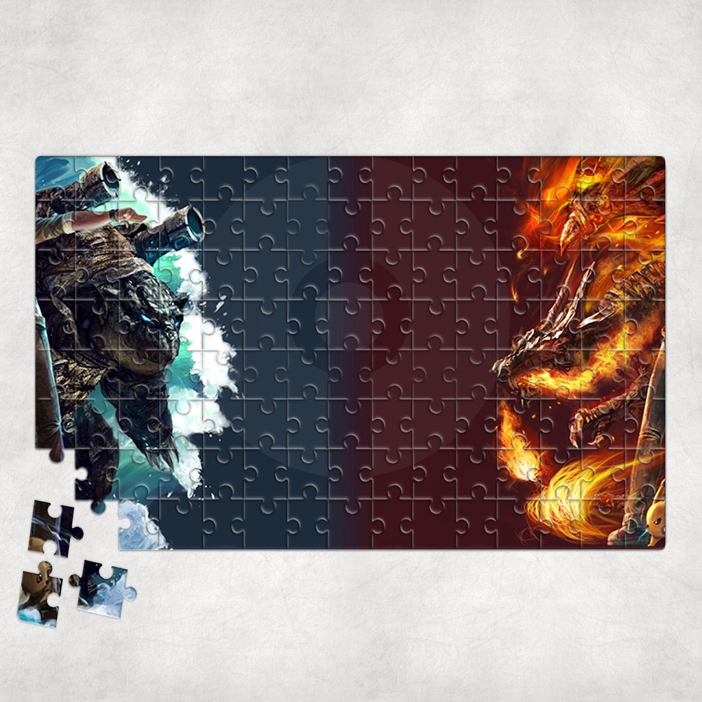 Tranh ghép hình POK MON - Mẫu 3 - Nhận in theo yêu cầu