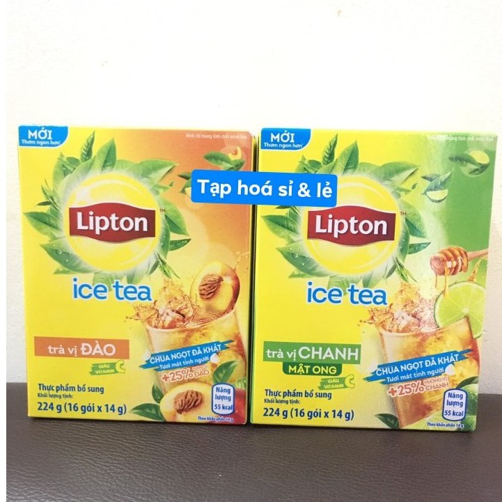 Trà Lipton đào / chanh Ice Tea hộp