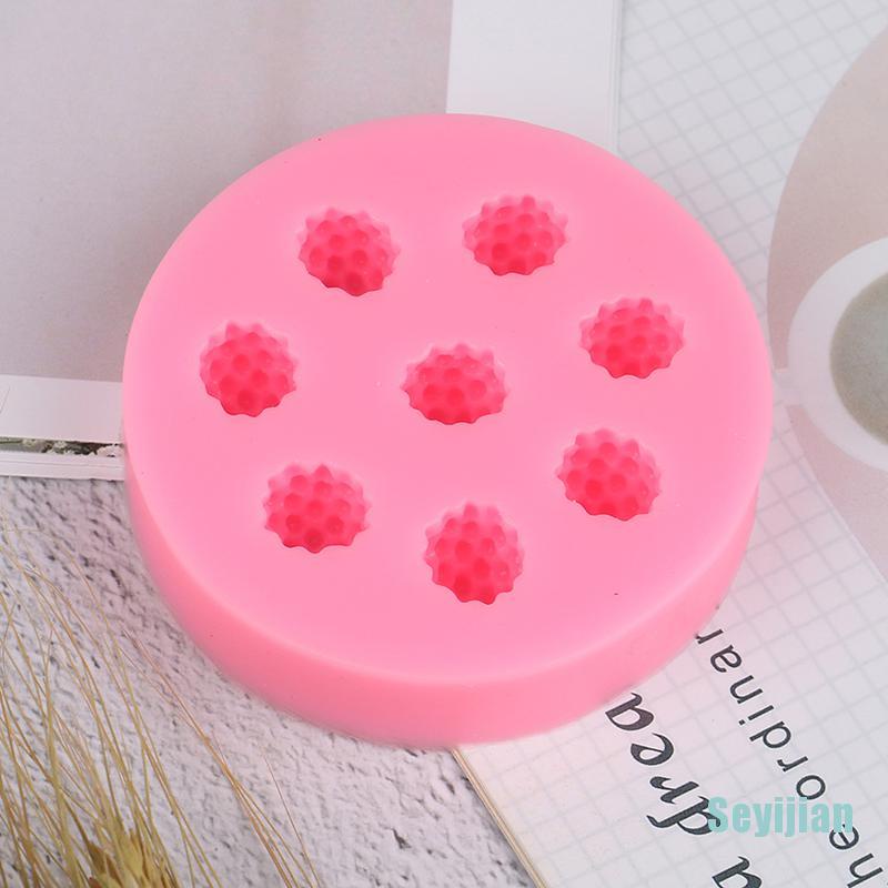 Khuôn Silicon Làm Bánh Hình Quả Việt Quất / Raspberry 3D