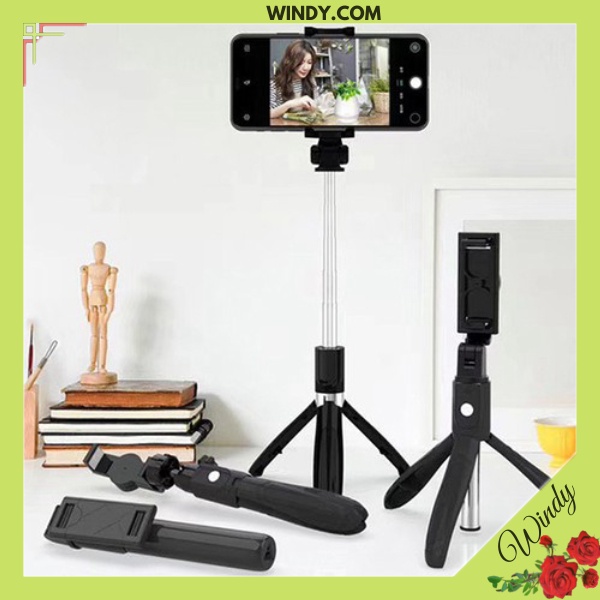 Gậy Chụp Ảnh Tự Sướng Bluetooth 3 Chân Đa Năng – Tripod K07 – Chụp Hình Selfie