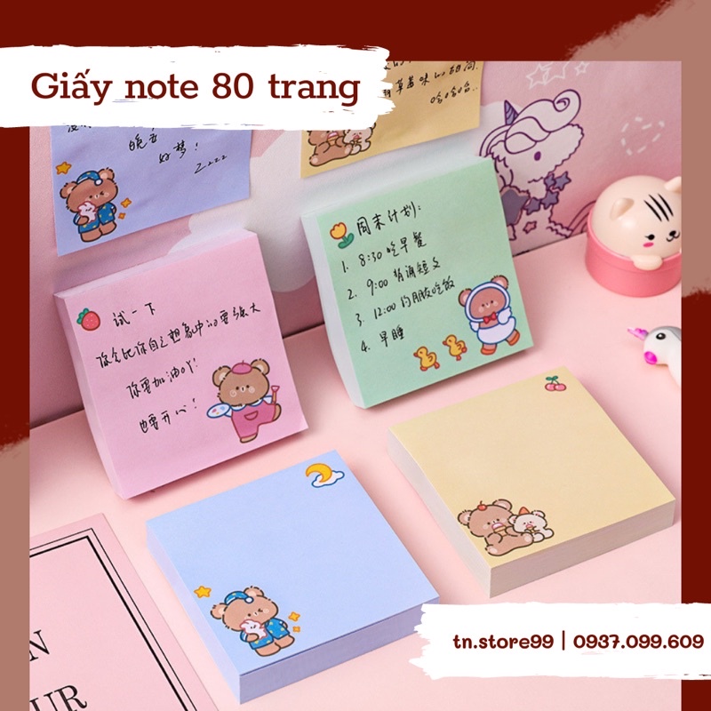 GIẤY NOTE 80 TRANG