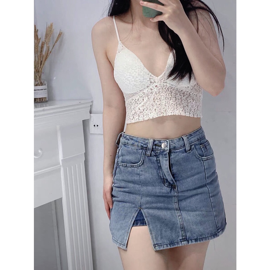 Áo Bra Hai Dây Phối Ren RANSHI Có Đệm Ngực Vải Mềm Mịn Siêu Thoáng Mát Siêu Sexy Dễ Mix Đồ - RPK013