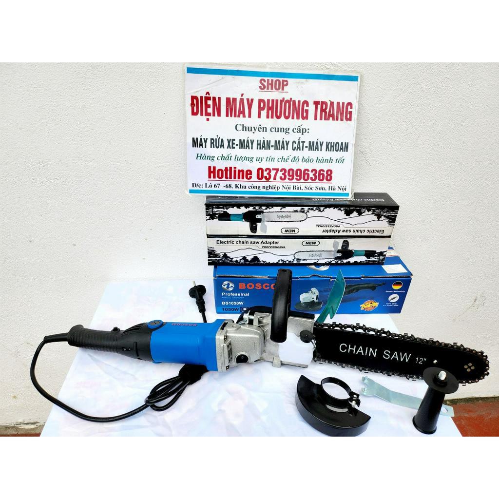 Máy mài kèm lưỡi cưa xích cắt cây công xuất 1050w có chỉnh tốc độ bảo hành 12 tháng