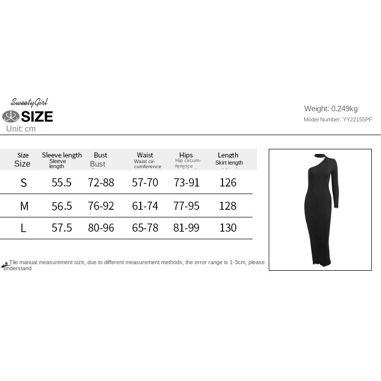 Đầm Maxi Cổ Yếm Tay Dài Ôm Eo Màu Đen Trơn Thời Trang 2022 Dành Cho Bạn Nữ