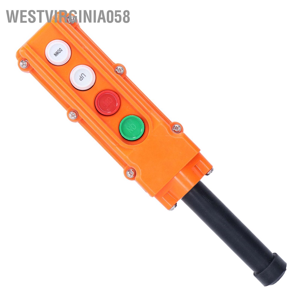 Có thể bán buôn BERM Crane Push Botton Switch Rainproof Handheld Hoist Remote Control 220V/500V 5A Westvirginia058 Hàng giao ngay