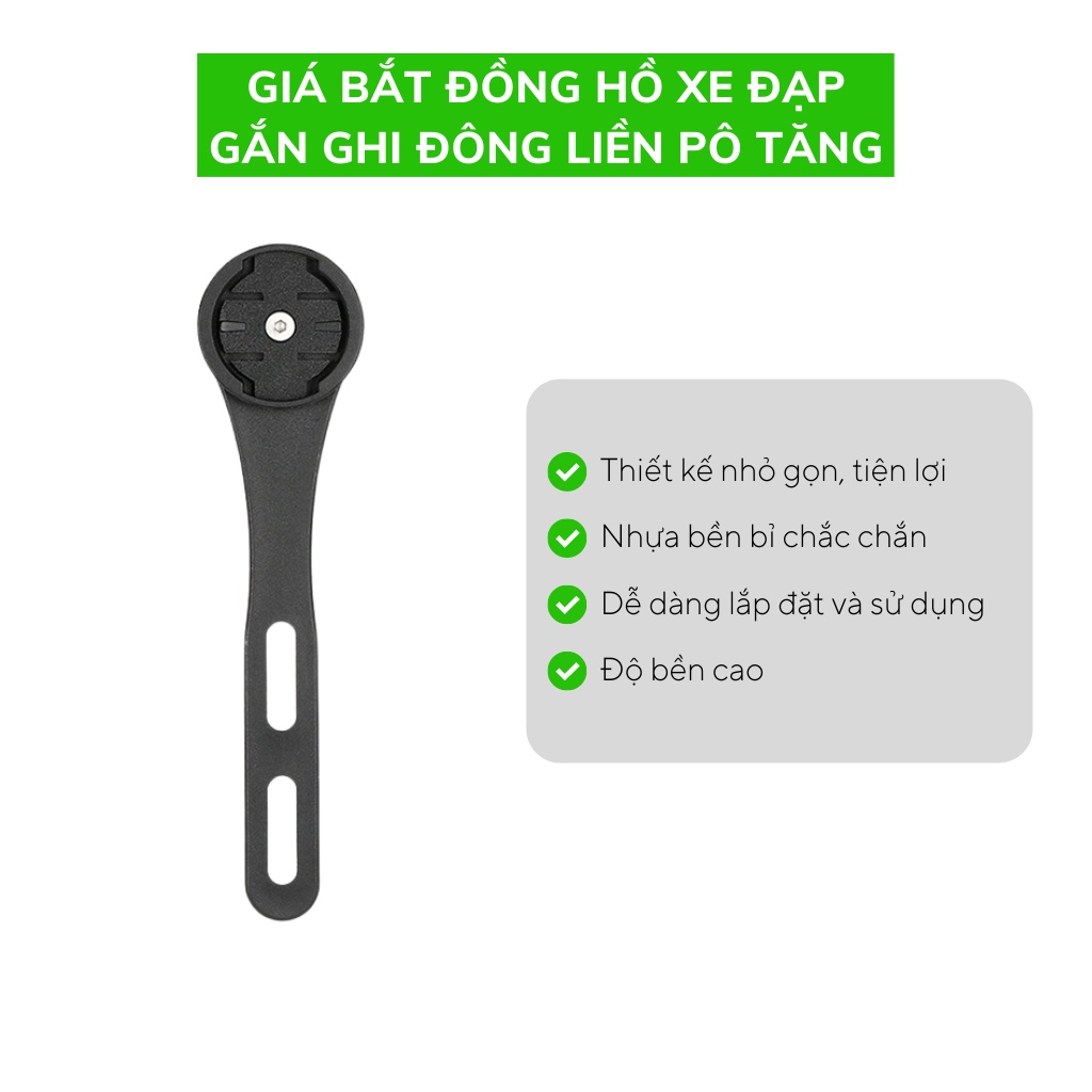 Giá bắt đồng hồ xe đạp gắn ghi đông liền pô tăng GARMIN