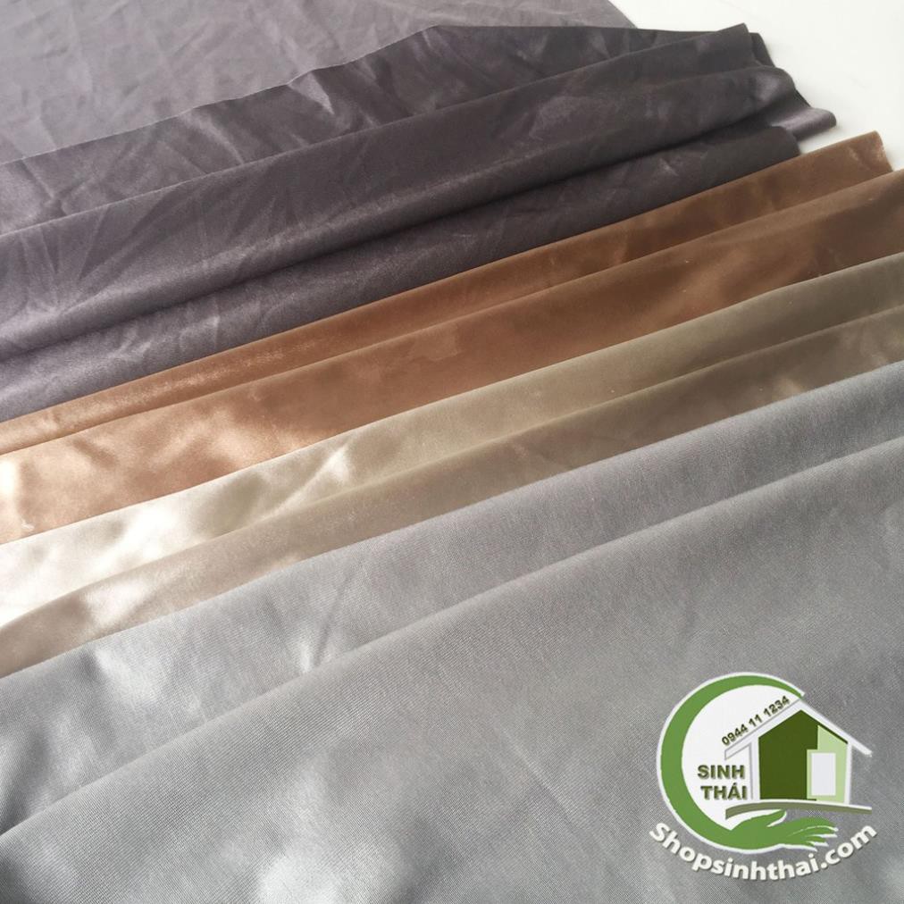 Vải thun poly 2 da co giãn 4 chiều khổ lớn - vải may khẩu trang 3d, may quần áo  - chọn màu