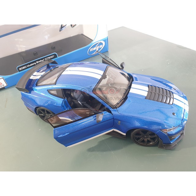 Xe mô hình Ford Mustang 2020, tỉ lệ 1:18, màu xanh