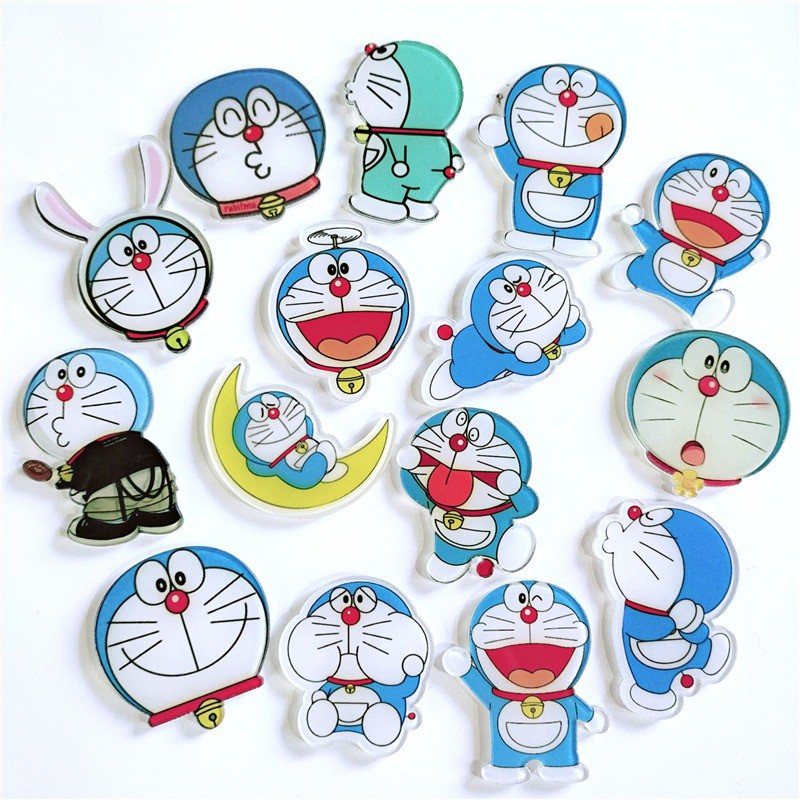 Huy hiệu cài áo, balo hình DORAEMON DOREMON dễ thương cute mẫu ngẫu nhiên MON0064