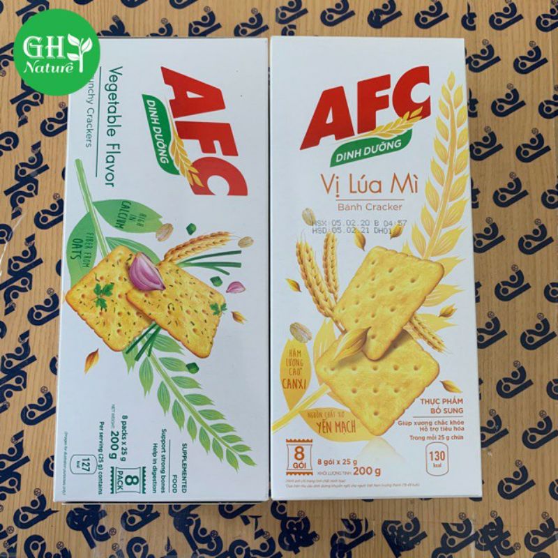 Bánh dinh dưỡng AFC vị rau hộp 200g