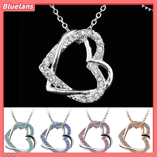 Dây chuyền phối mặt hình trái tim đính đá sành điệu cá tính