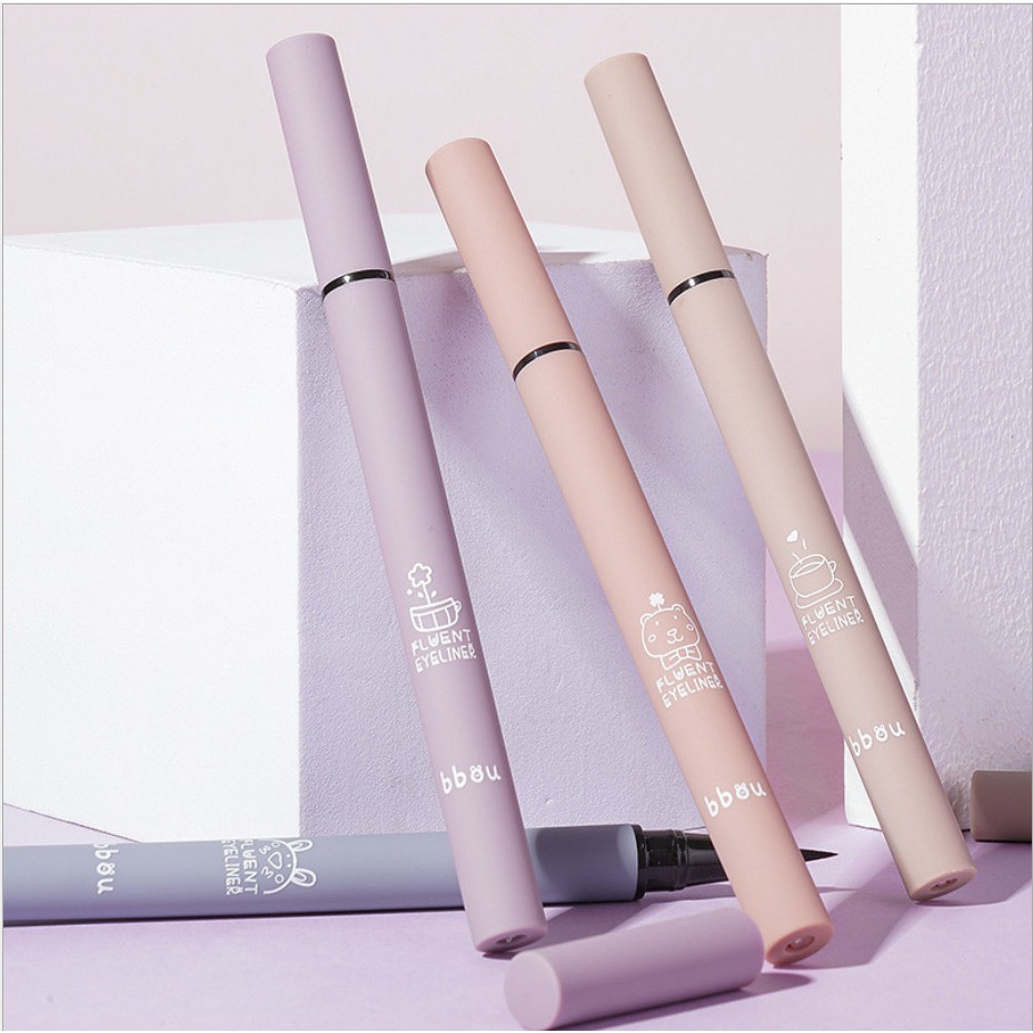 Kẻ Mắt Bút Đen BABAOOU B5009 Pastel FLUENT EYELINER Đủ Màu Auth Nội Địa