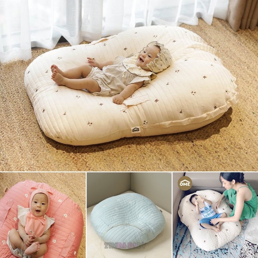 Gối Chống Trào Ngược SIZE TO OME, MONONA Chính Hãng Chần Bông Vỏ Họa Tiết Thêu Cho Bé Từ Sơ Sinh