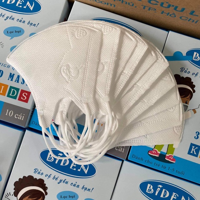 Combo 5 hộp Khẩu Trang 3D cho bé 6 tháng -5 tuổi