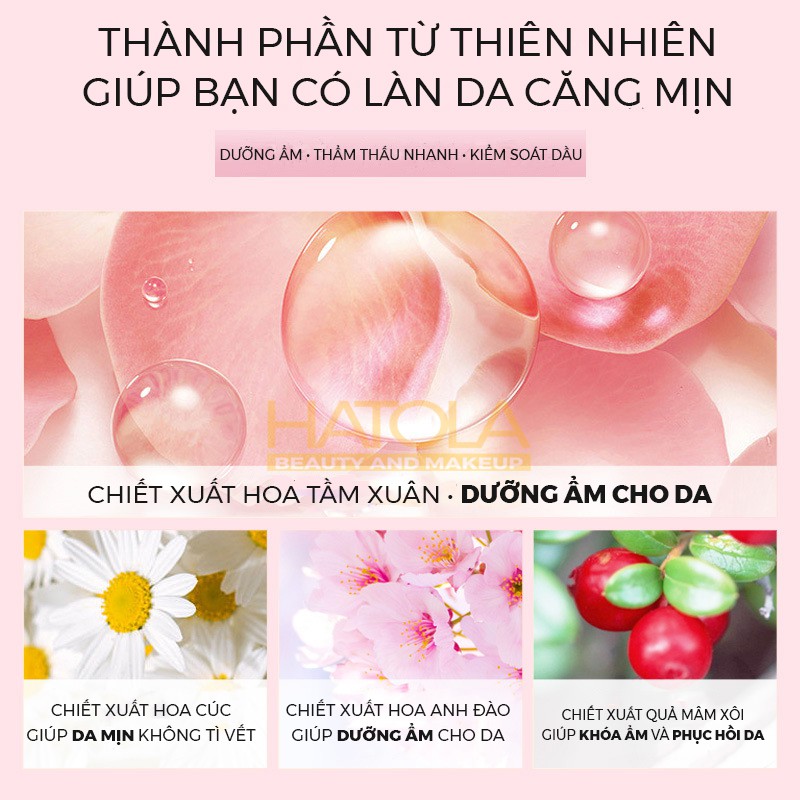 Sữa dưỡng da trắng hồng ẩm mịn Laikou chiết suất hoa tự nhiên sữa dưỡng da Hatola