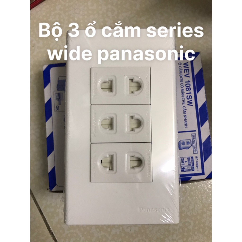 Ổ cắm điện Panasonic 16A Chống Cháy Cao Cấp âm tường lắp nổi thiết bị điện