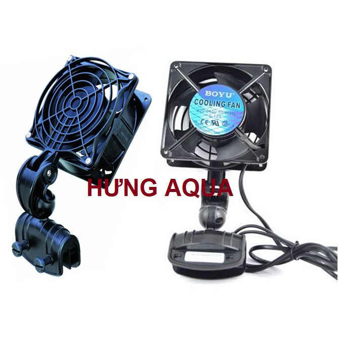 Quạt tản nhiệt - quạt làm mát bể thủy sinh cao cấp COOLING FAN BOYU FS-120 và FS-13 xoay 360 độ (chính hãng)