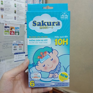 Miếng dán hạ sốt Sakura hộp 3 gói