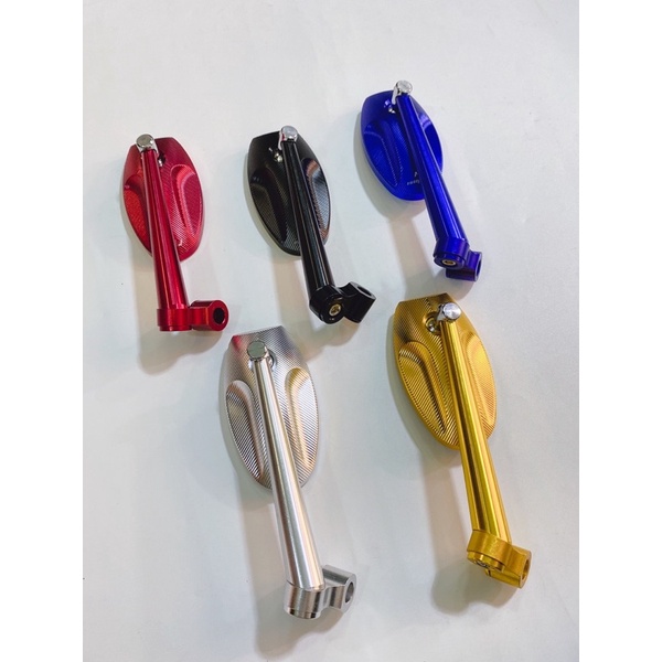 Kiếng chiếu hậu Rizoma hột xoài nhỏ, gương kiểu xe máy mặt xanh chống chói