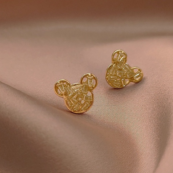 Khuyên tai nữ thiết kế đơn giản dễ thương thời trang