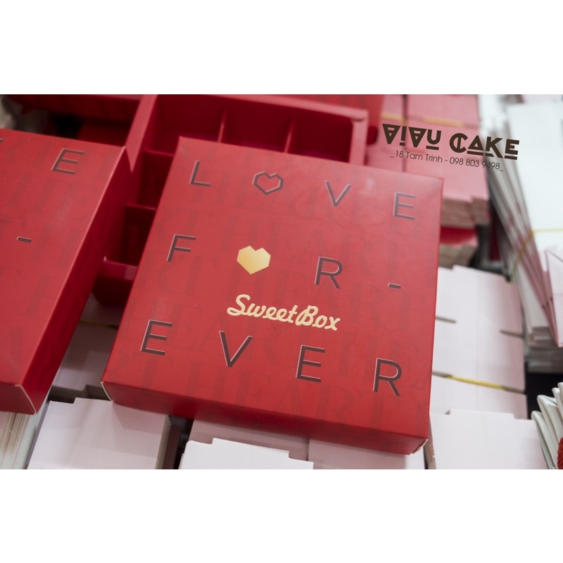 Hộp socola sweetbox đỏ 9 viên 12 viên 16 viên 24 viên
