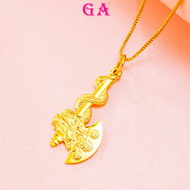 Vòng cổ Mạ Vàng 24K Mặt Hình Rồng Thời Trang Cho Nam Giới GA 916