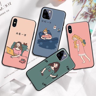 Ốp điện thoại cứng họa tiết cuộc sống thường ngày cho phone 7 plus 8 6  11 pro xr xs max - a850