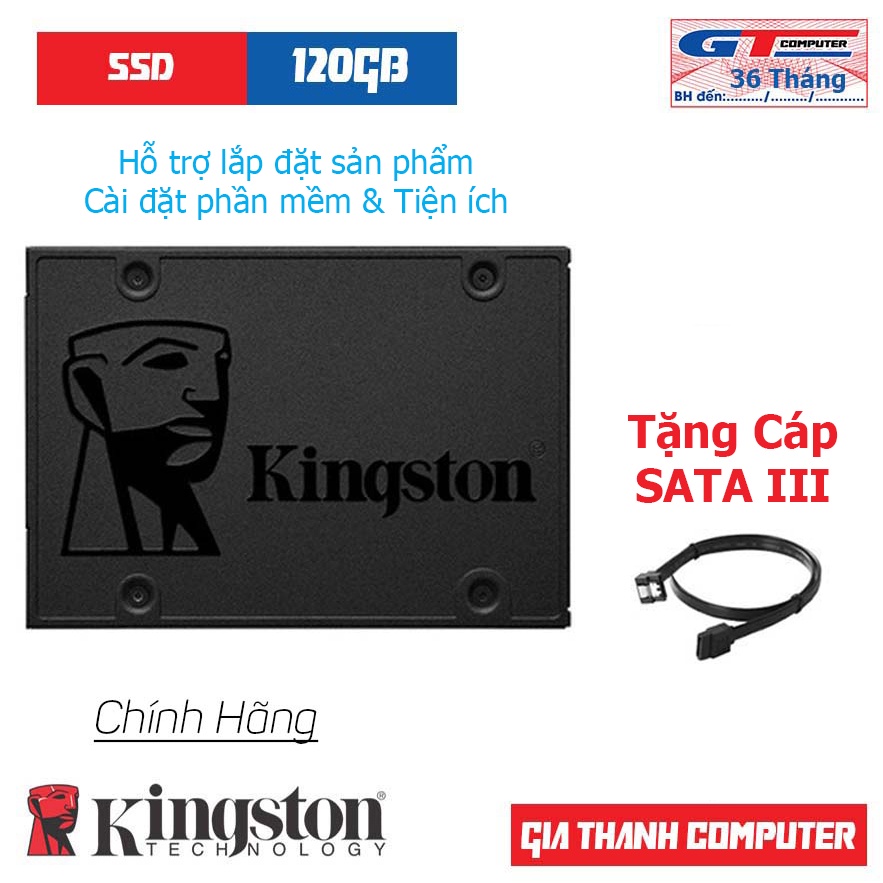 Ổ Cứng SSD 120GB | 240GB Kingston Chính Hãng New + Tặng Dây SATA III Tốc Độ Cao | WebRaoVat - webraovat.net.vn