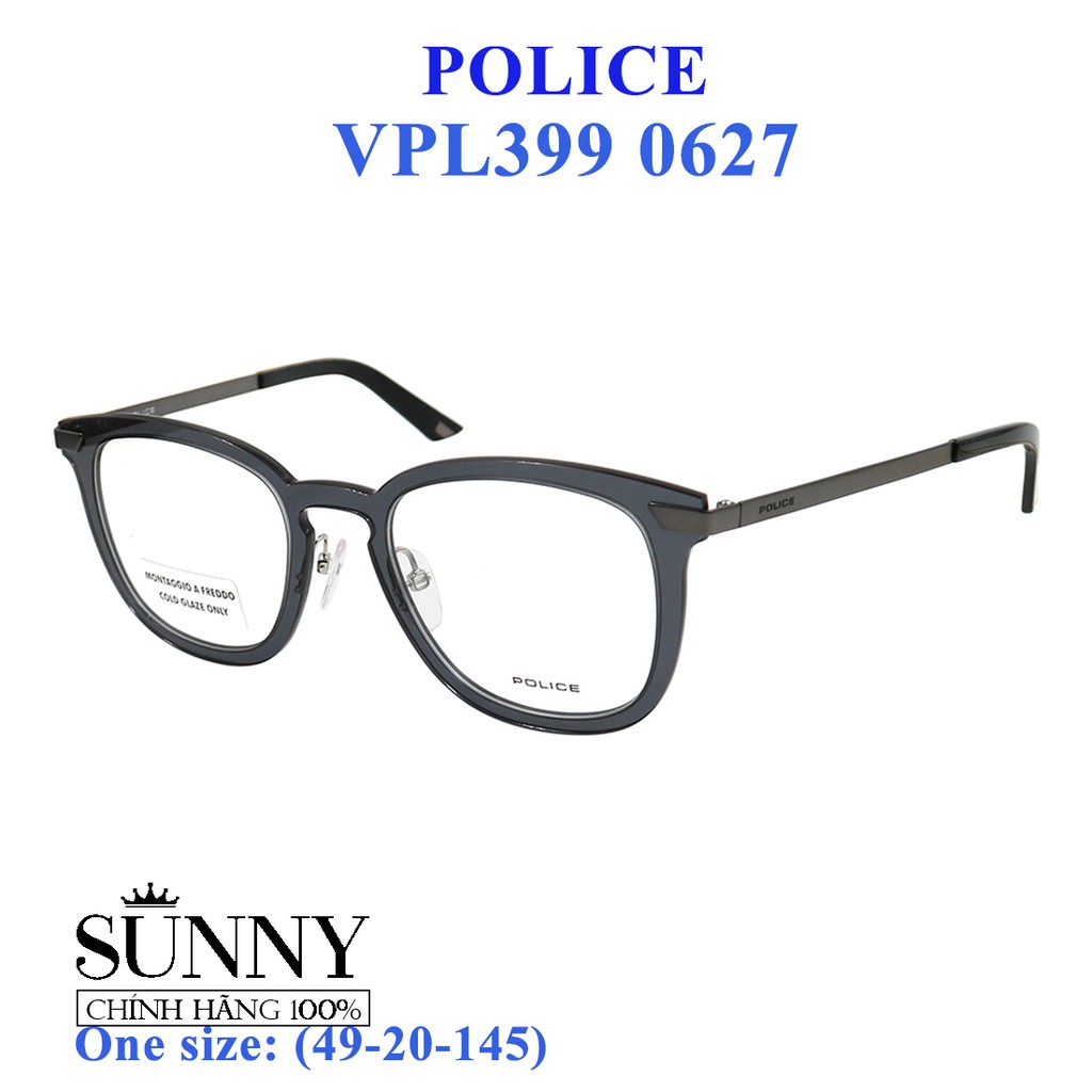 Gọng kính thời trang chính hãng nhiều màu Police VPL399 , thiết kế dễ đeo bảo vệ mắt