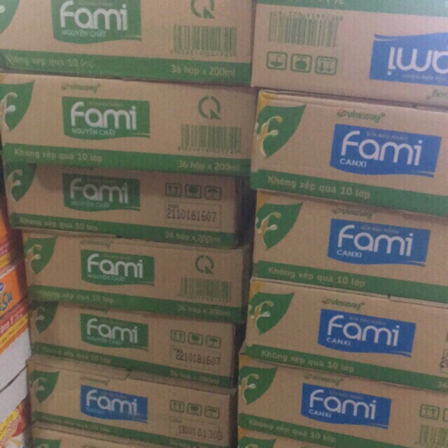 Sữa Đậu Nành Fami 36 hộp x 200ml