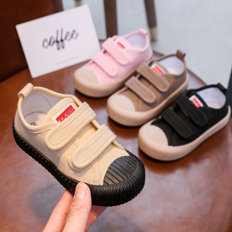 Giày Vải Canvas Đế Mềm Chống Trượt Thời Trang Xuân Thu Cho Bé Gái