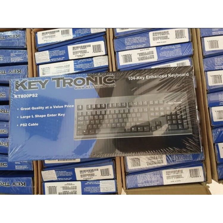 Bàn phím PS2 Key Tronic mới 100% - cổng tròn