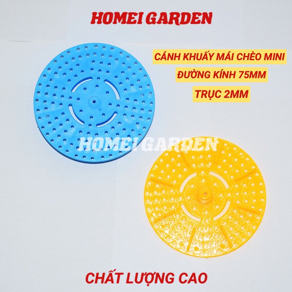 Cánh khuấy mái chèo nhựa đường kính 75mm trục 2mm DIY mô hình đồ chơi - HM0084