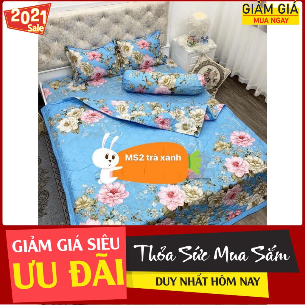 [Free ship chăn hè]Chăn hè trần bông vải cotton poly mềm mịn, chát chọn mẫu,CHTB13