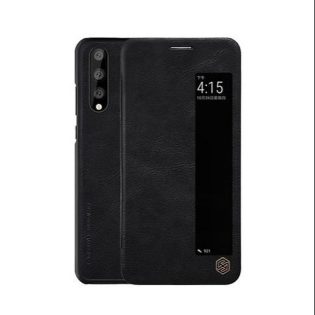 Bao da thật Nillkin Qin cho Huawei P20 Pro Chính hãng - Có ngăn để thẻ, Car