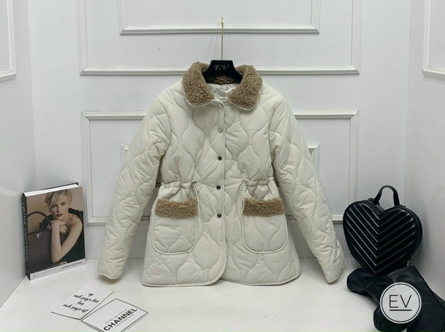 SALE áo khoác phao siêu nhẹ cổ lông thắt eo LOẠI 1 chuẩn mẫu mặc | BigBuy360 - bigbuy360.vn