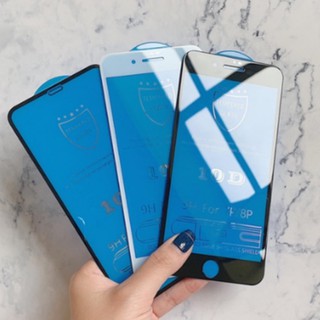 {iPhone 6 đến11 Pro Max} Kính cường lực 10D nền xanh Full Keo mà hình Cao cấp