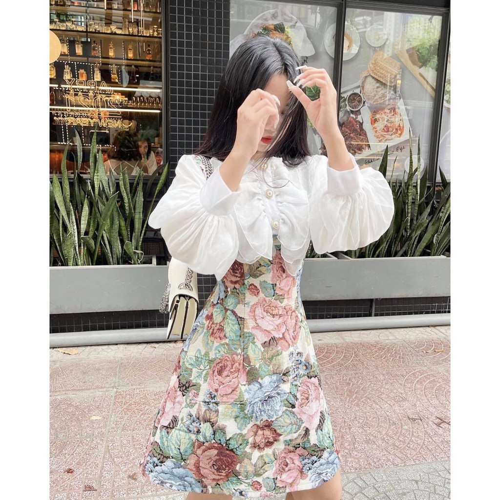 [Mã FAMARAL1 giảm 10K đơn 50K] ĐẦM THIẾT KẾ NƠ HOA CAO CẤP( JESSI DRESS) | BigBuy360 - bigbuy360.vn