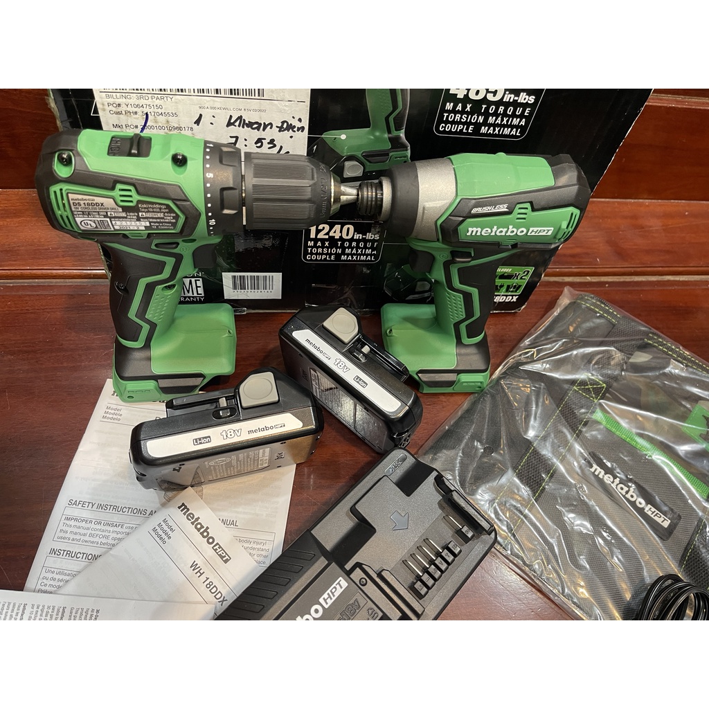 Combo Máy khoan và máy vặn vít pin Metabo KC 18DDX