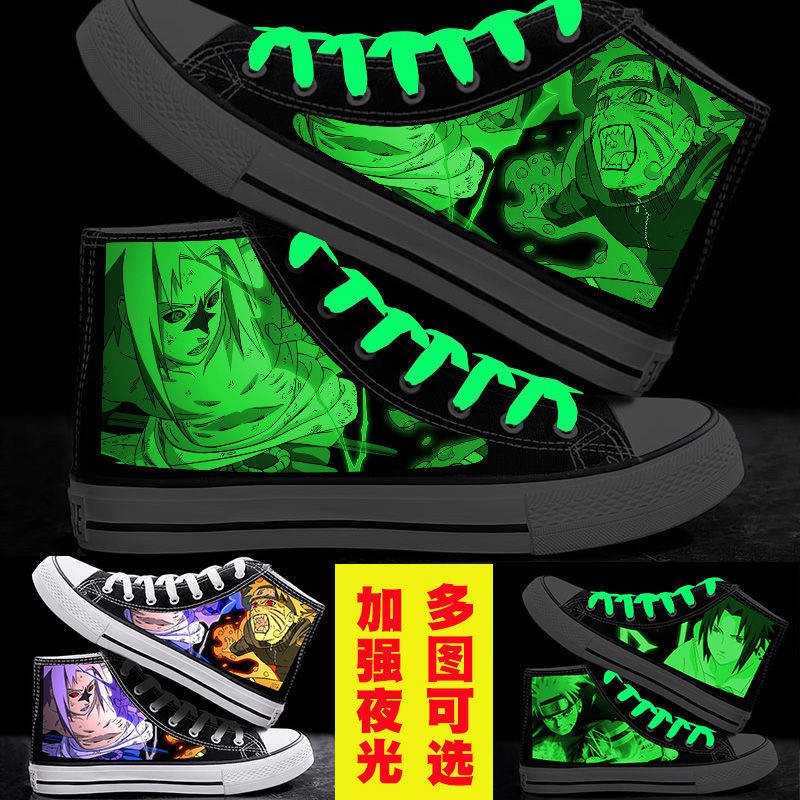 Naruto high-top casual graffiti phim hoạt hình giày nam tăng chiều cao | BigBuy360 - bigbuy360.vn