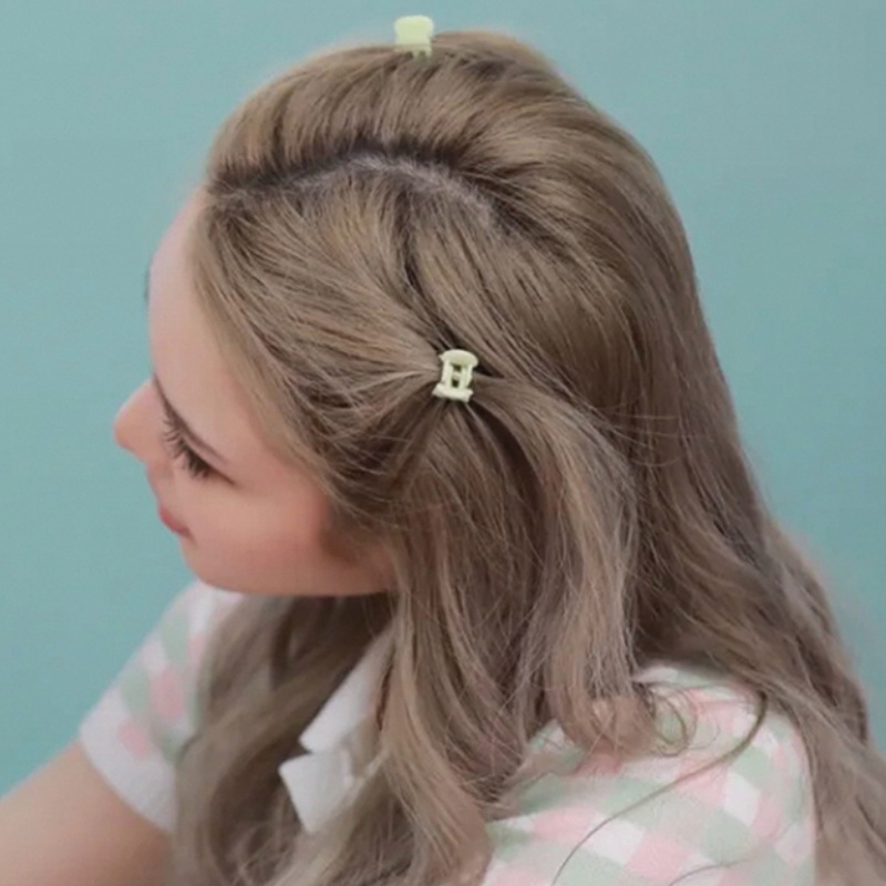 Bộ 12 Kẹp Tóc Hình Hoa Thiết Kế Đơn Giản Thời Trang Hàn Quốc