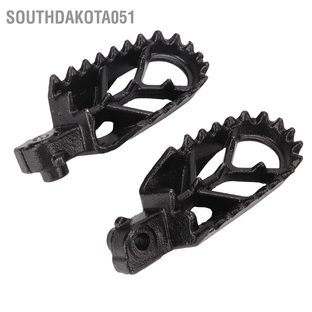 1 Cặp Bàn Đạp Để Chân Bằng Hợp Kim Thép Chống Trượt Màu Đen Cho Xe Mô Tô Địa Hình 50cc 70cc 90cc 110cc 125cc