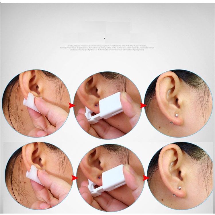 Dụng cụ xỏ khuyên, bấm khuyên. bấm mũi( dòng 2mm) tiện dụng cho bé và mọi người