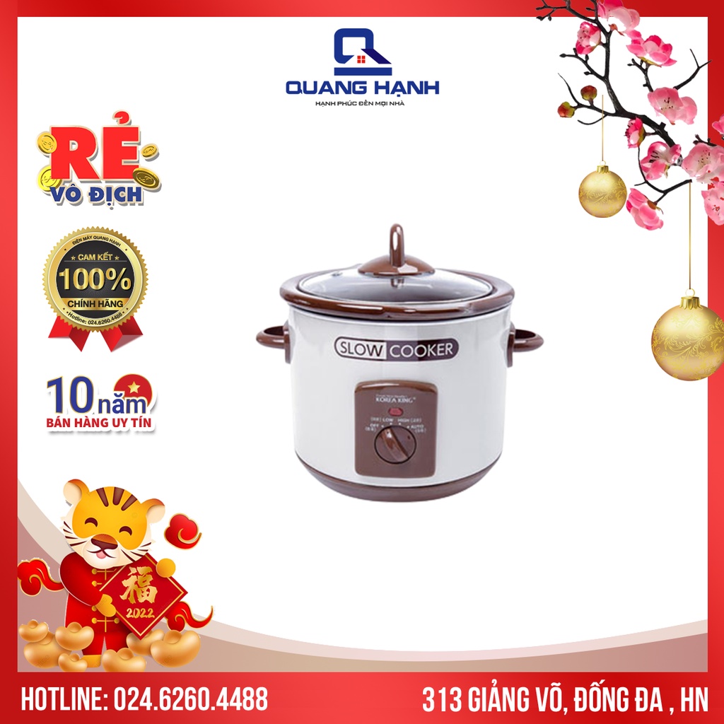 [Thương hiệu Hàn Quốc] Nồi tiềm nấu chậm Korea King KSC-30R 3L