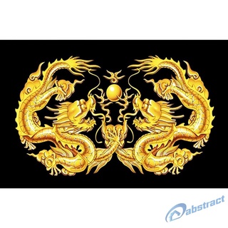 Tranh Đính Đá Kim Cương Toàn Bộ 5d Diy Hình Vẽ 2 Con Rồng